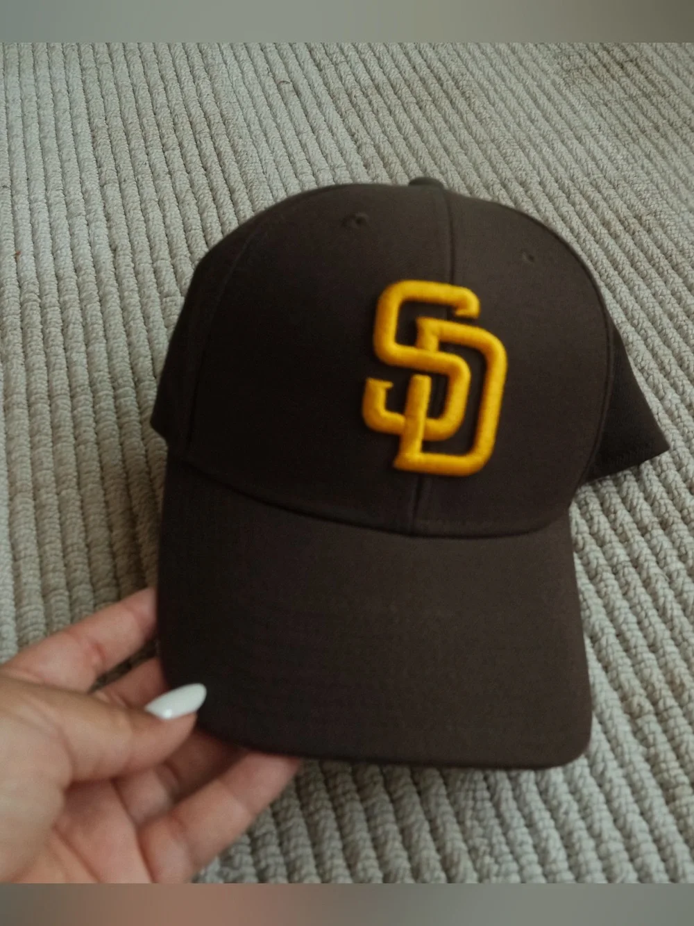 San Diego Padres Brown Hat with Yellow SD Logo